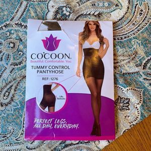 CO'COON Tummy Control Buttocks lifting Sheer Tights pantyhose NWT XL
